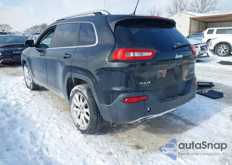 2015 Jeep Cherokee Limited z USA, uszkodzony, nr VIN 1C4PJMDB1FW501113